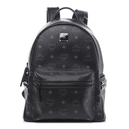 MCM Visetos Small Side Stud Stark Backpack Black 1 of 8