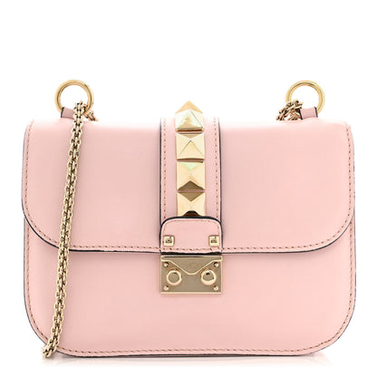 Valentino Garavani Vitello Small Glam Lock Rockstud Flap Water Rose 1 of 15