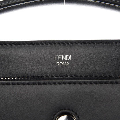 Fendi Vitello Baltico Dolce Nappa Lace Up Small Dotcom Click Chain Satchel Black 12 of 12