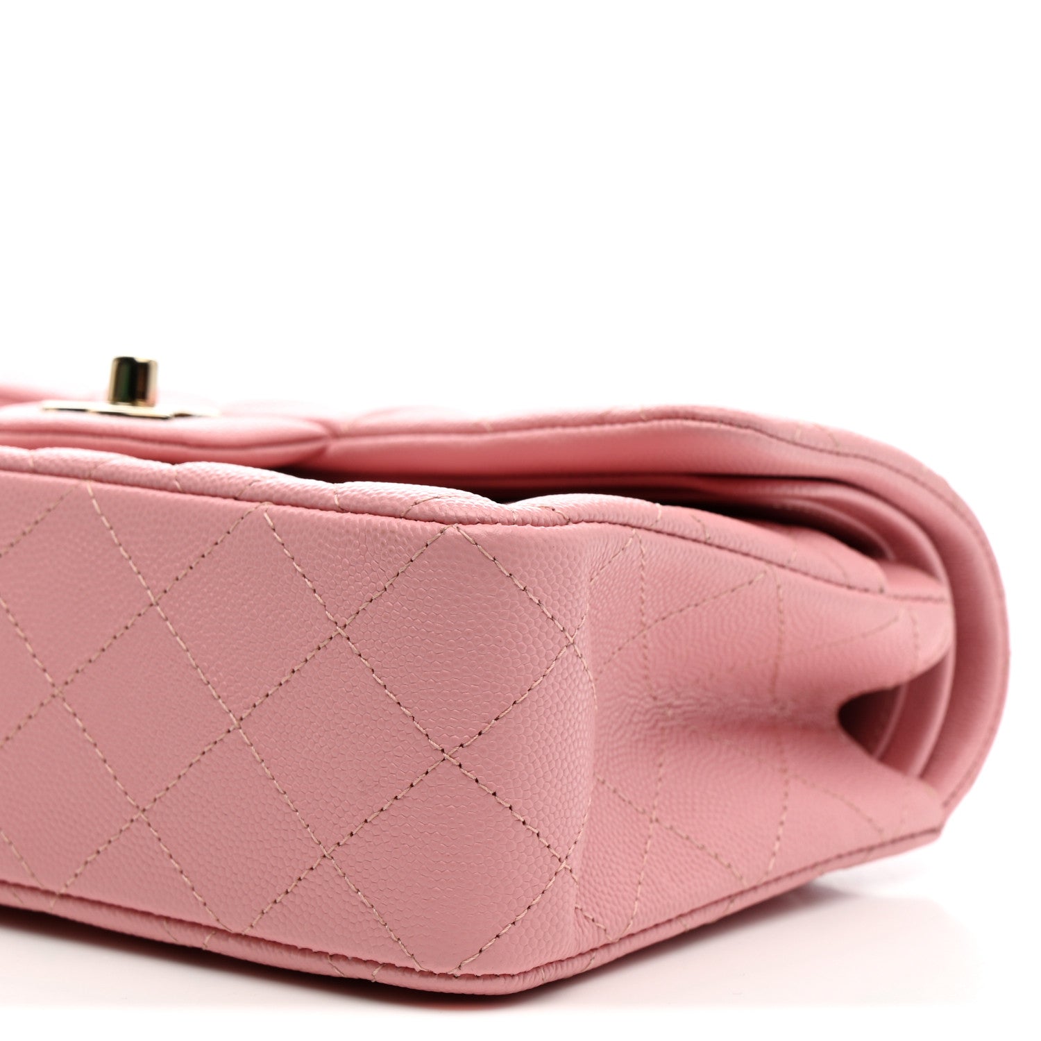 Chanel Caviar Quilted Small Double Flap Pink 10 of 11