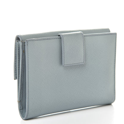 Prada Saffiano French Wallet Pervinca 3 of 11