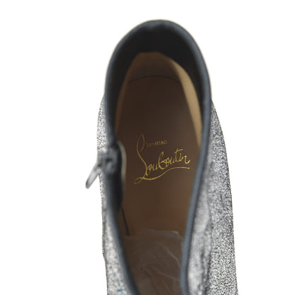 Christian Louboutin Glitter Disco 70S Ankle Boots 39 Silver 7 of 8