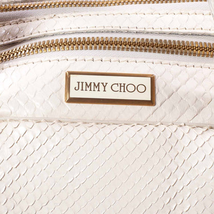 Jimmy Choo Python Suede Mahdi White 3 of 9
