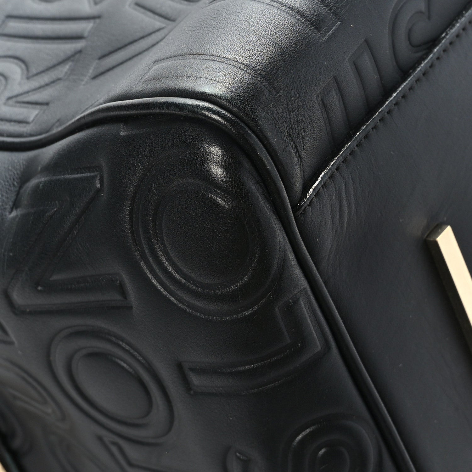Louis Vuitton Calfskin Embossed Speedy Cube 30 Black 9 of 9