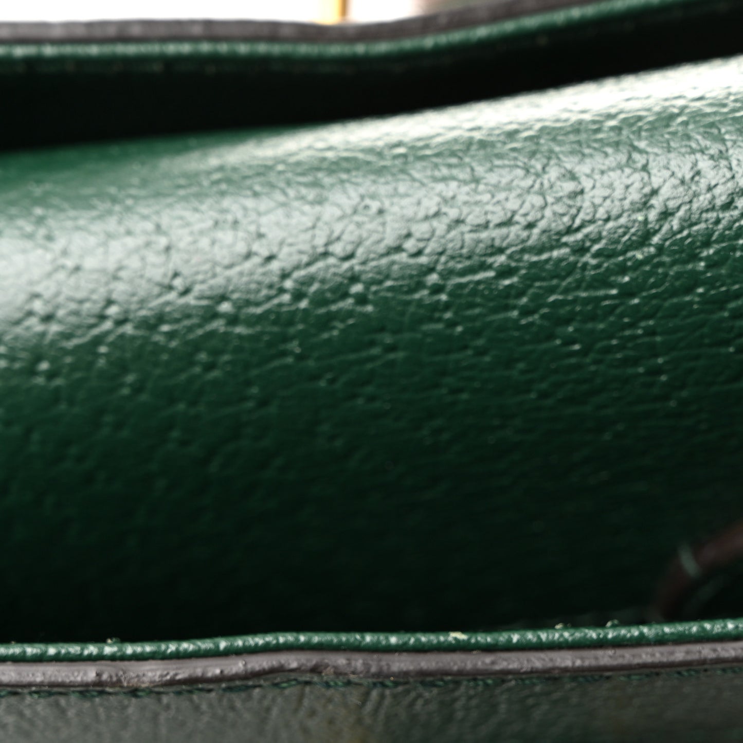X Adidas Textured Dollar Calfskin Stripe Studded Maxi Diana Tote Bag Vintage Green Multicolor