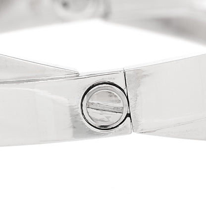 Cartier 18K White Gold 12 Diamond Double LOVE Bracelet 16 7 of 9