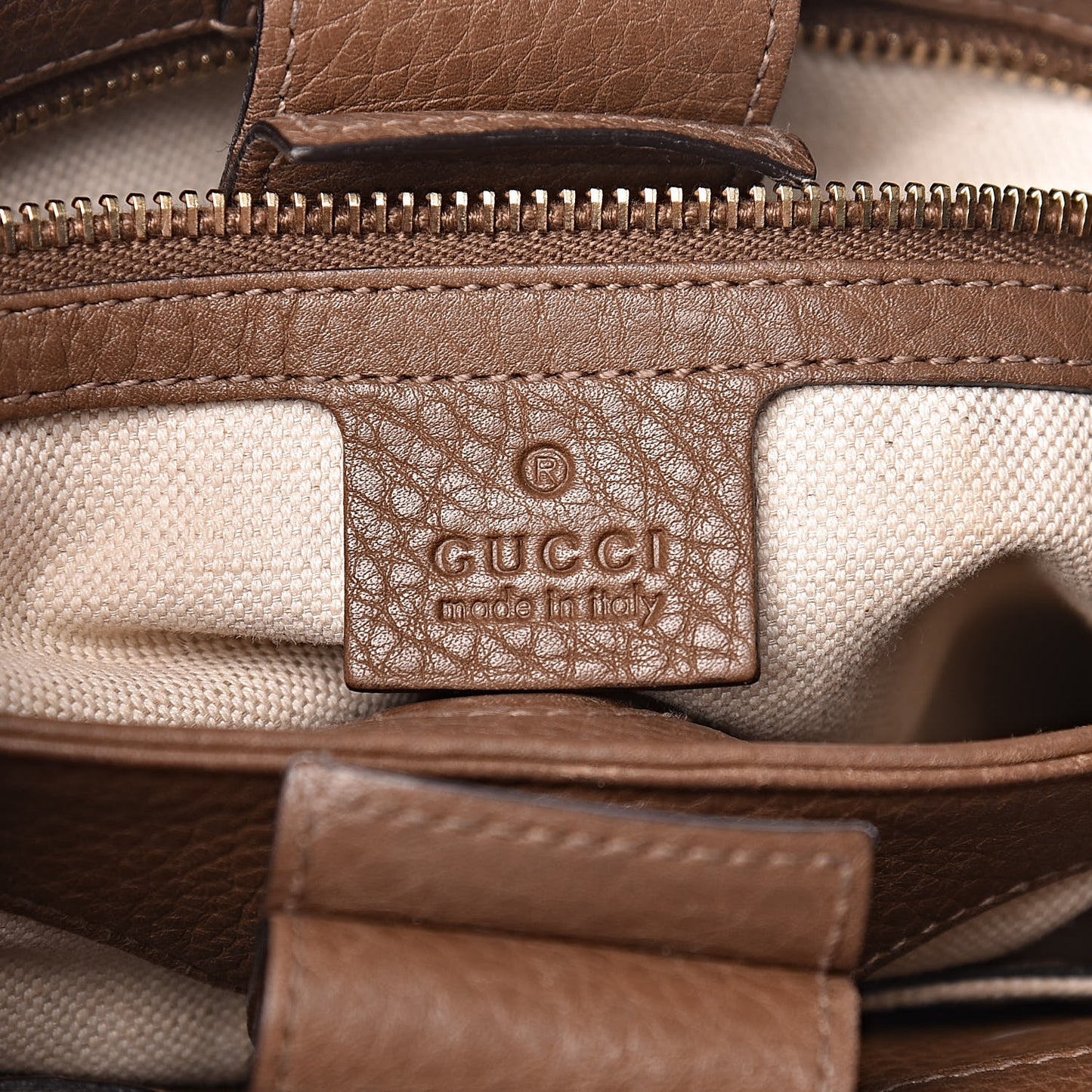 Calfskin Small Bamboo Shopper Tote Acero