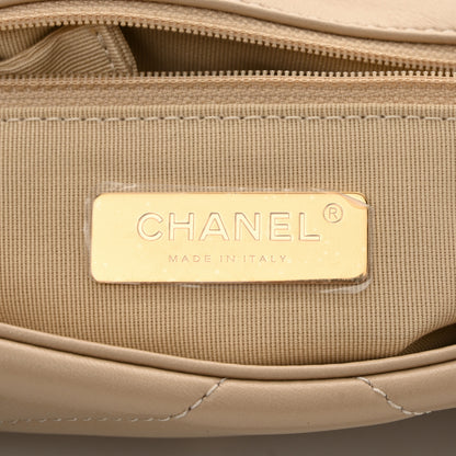 Chanel Lambskin Quilted Medium Chanel 19 Flap Beige 6 of 11
