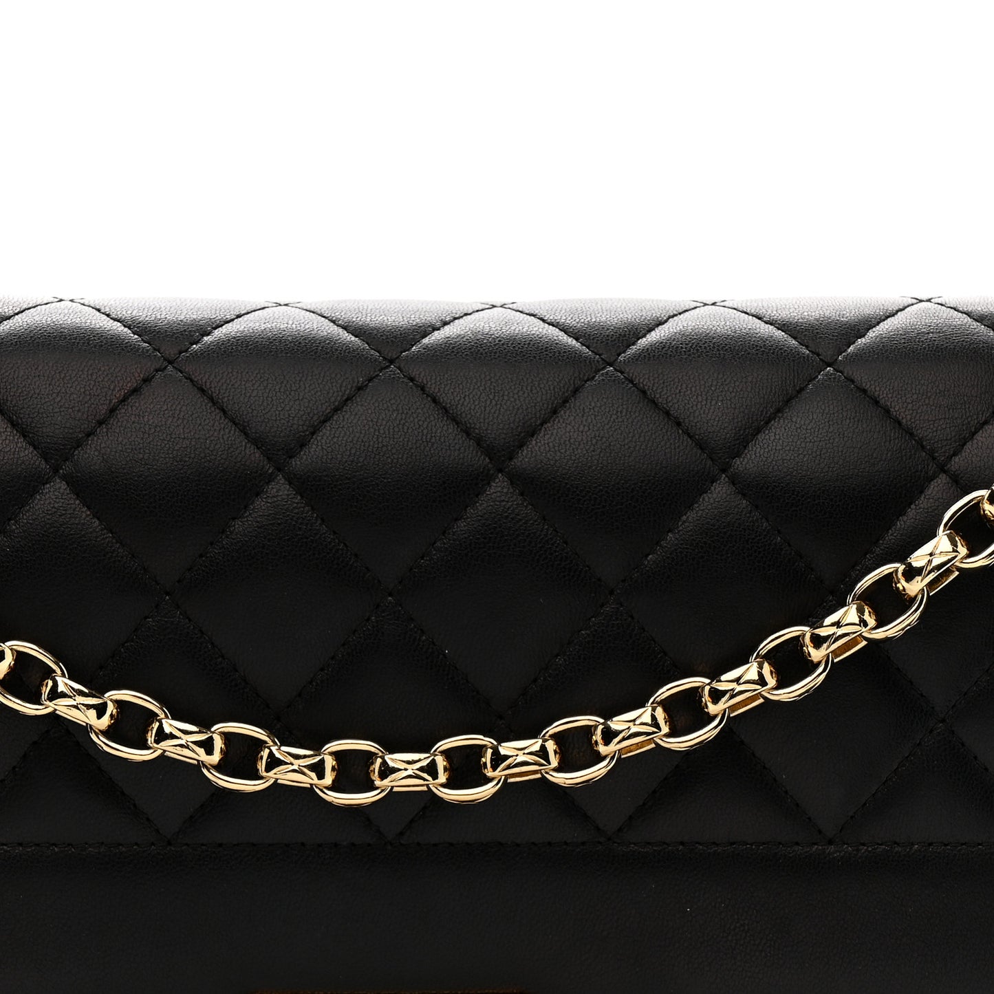 Lambskin Quilted Large Chic With Me Flap Black