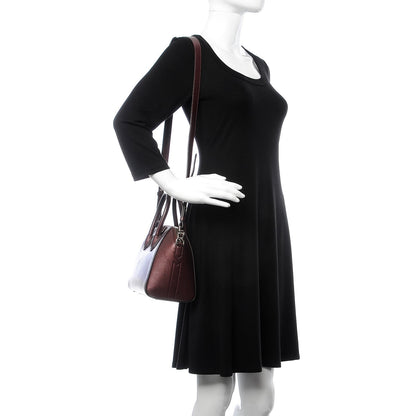 Givenchy Metallic Sugar Goatskin Mini Antigona Oxblood 2 of 14