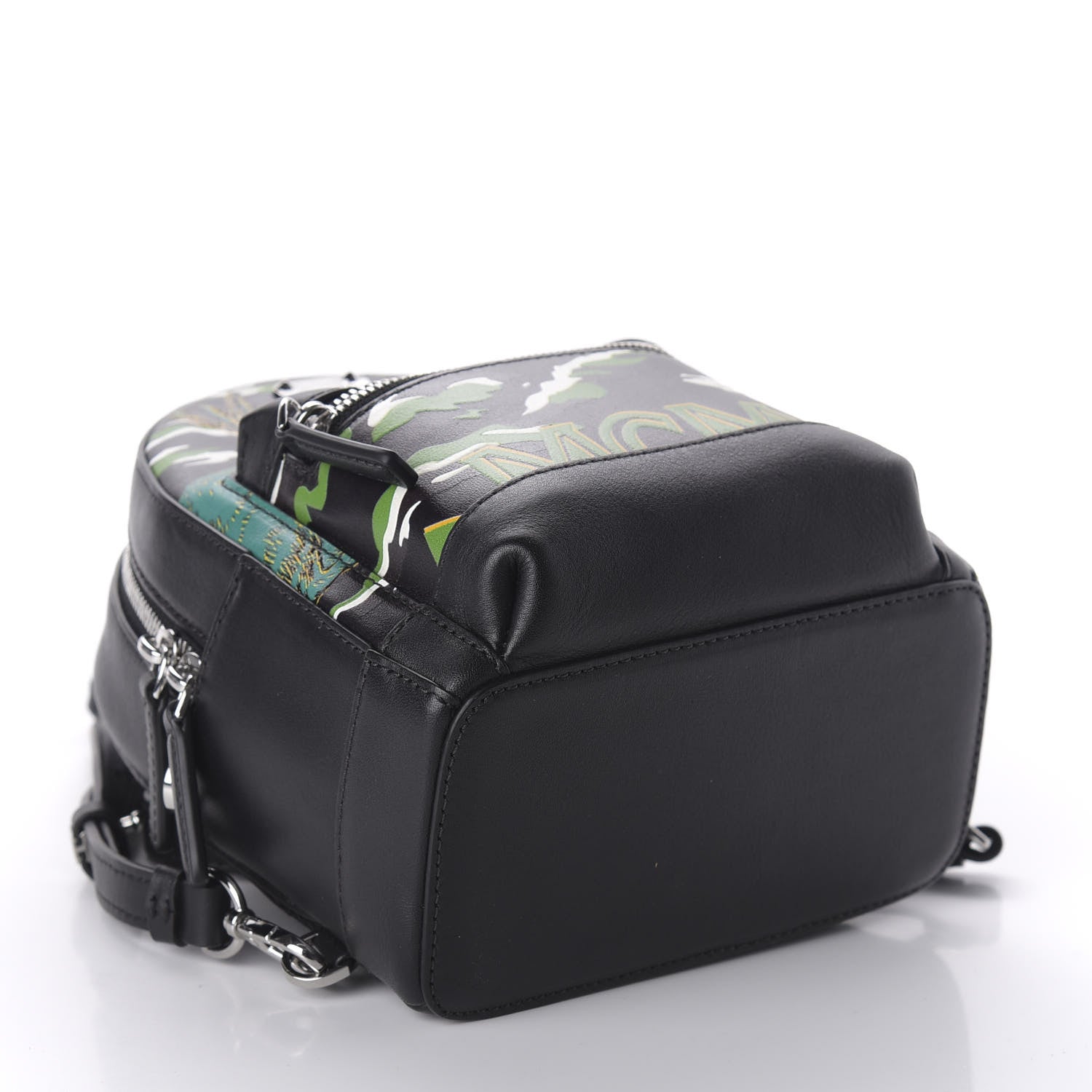 MCM Calfskin Pop Rabbit Mini Backpack Black 3 of 8