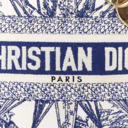 Christian Dior Canvas Reverse Embroidered Rêve d'Infini Medium Lady D-Lite Blue Multicolor 8 of 10