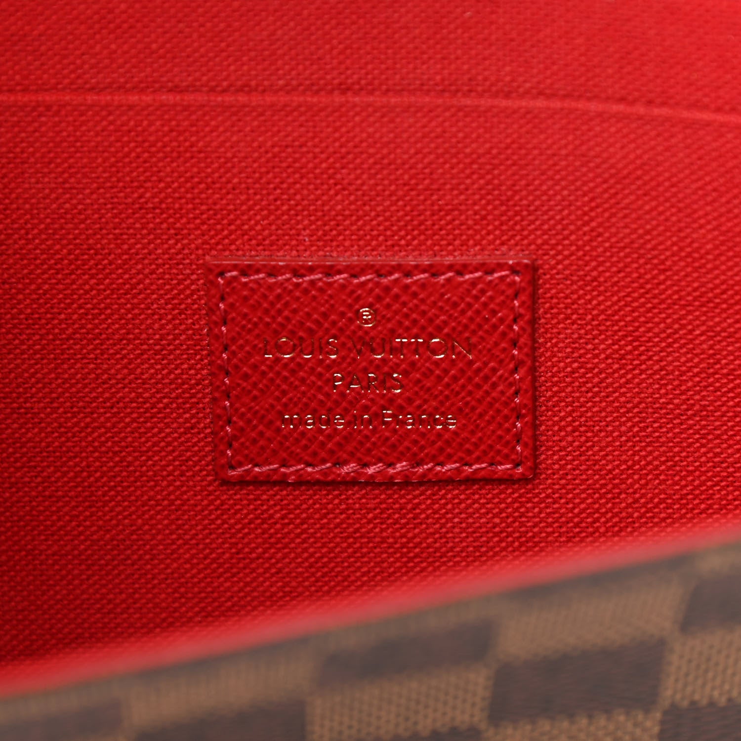 Louis Vuitton Damier Ebene Pochette Felicie Chain Wallet 6 of 11