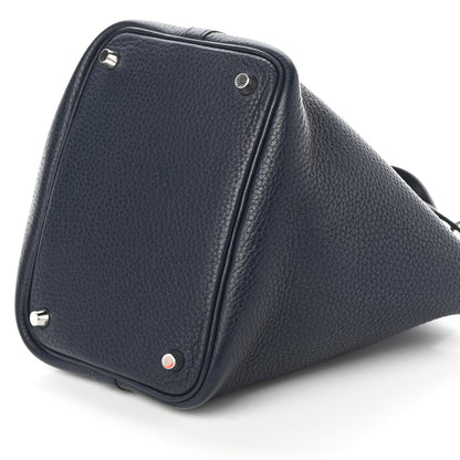 Hermes Taurillon Clemence Picotin Lock 18 PM Bleu Nuit 10 of 10