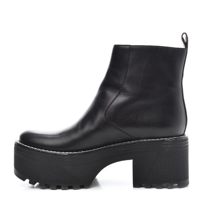 Louis Vuitton Calfskin Monogram Power Squad Flat Ankle Boots 39 Black 1 of 13