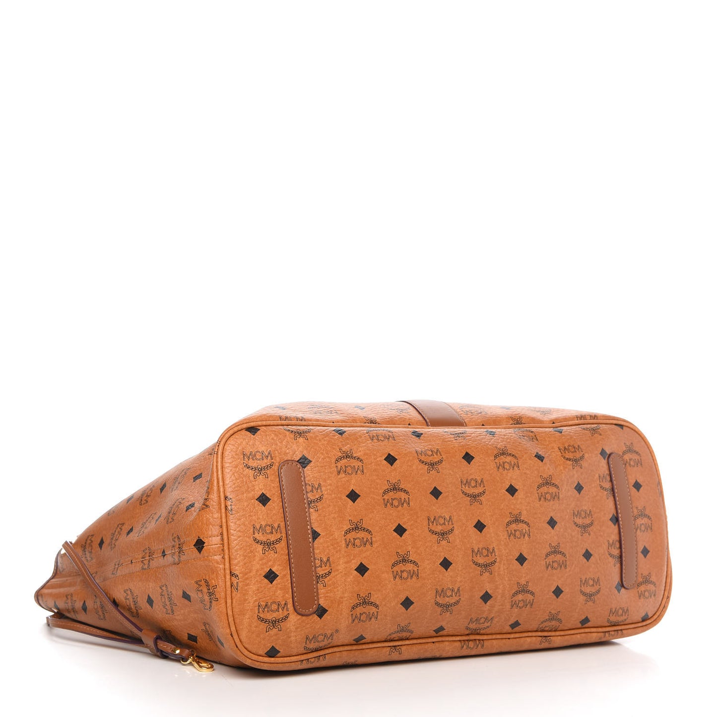 Visetos Large Liz Reversible Shopper Tote Cognac