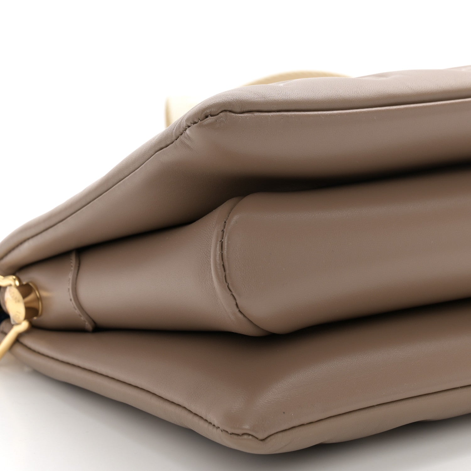 Louis Vuitton Lambskin Embossed Monogram Coussin PM Taupe 9 of 10
