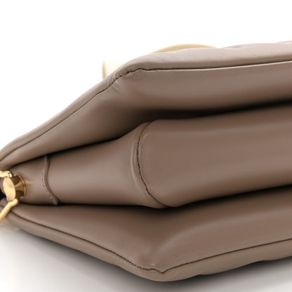 Louis Vuitton Lambskin Embossed Monogram Coussin PM Taupe 9 of 10