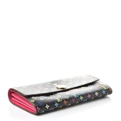 Louis Vuitton Monogram Multicolor Sarah Wallet Black Grenade 4 of 11