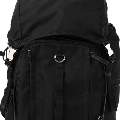 Prada Tessuto Nylon Montagna Double Buckle Backpack Black 7 of 9