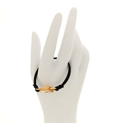 Louis Vuitton Calfskin LV Padlock Bracelet Black 2 of 4