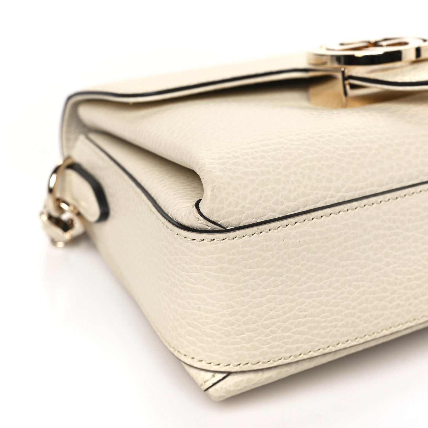 Dollar Calfskin Interlocking G Crossbody Bag Ivoire