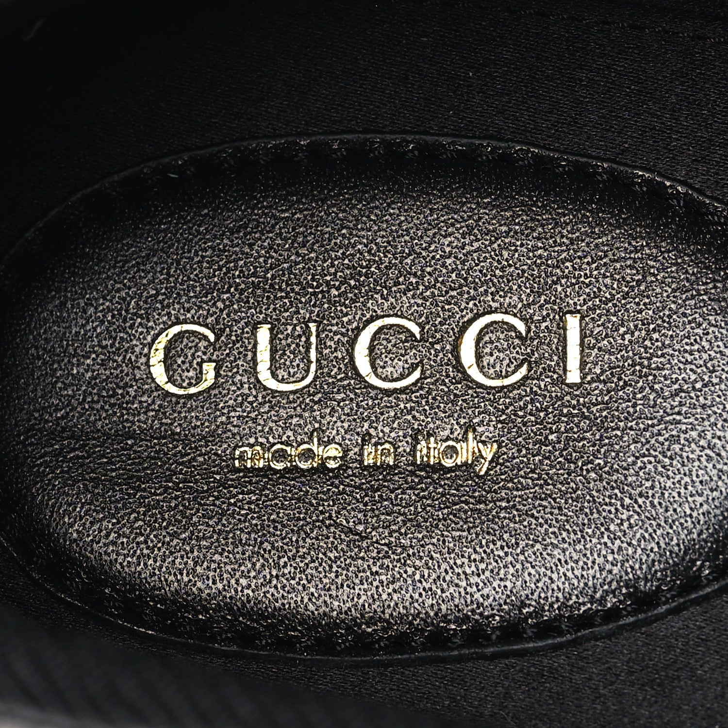 Gucci Rubber Satin Ballerina Flats 38 Black 8 of 9