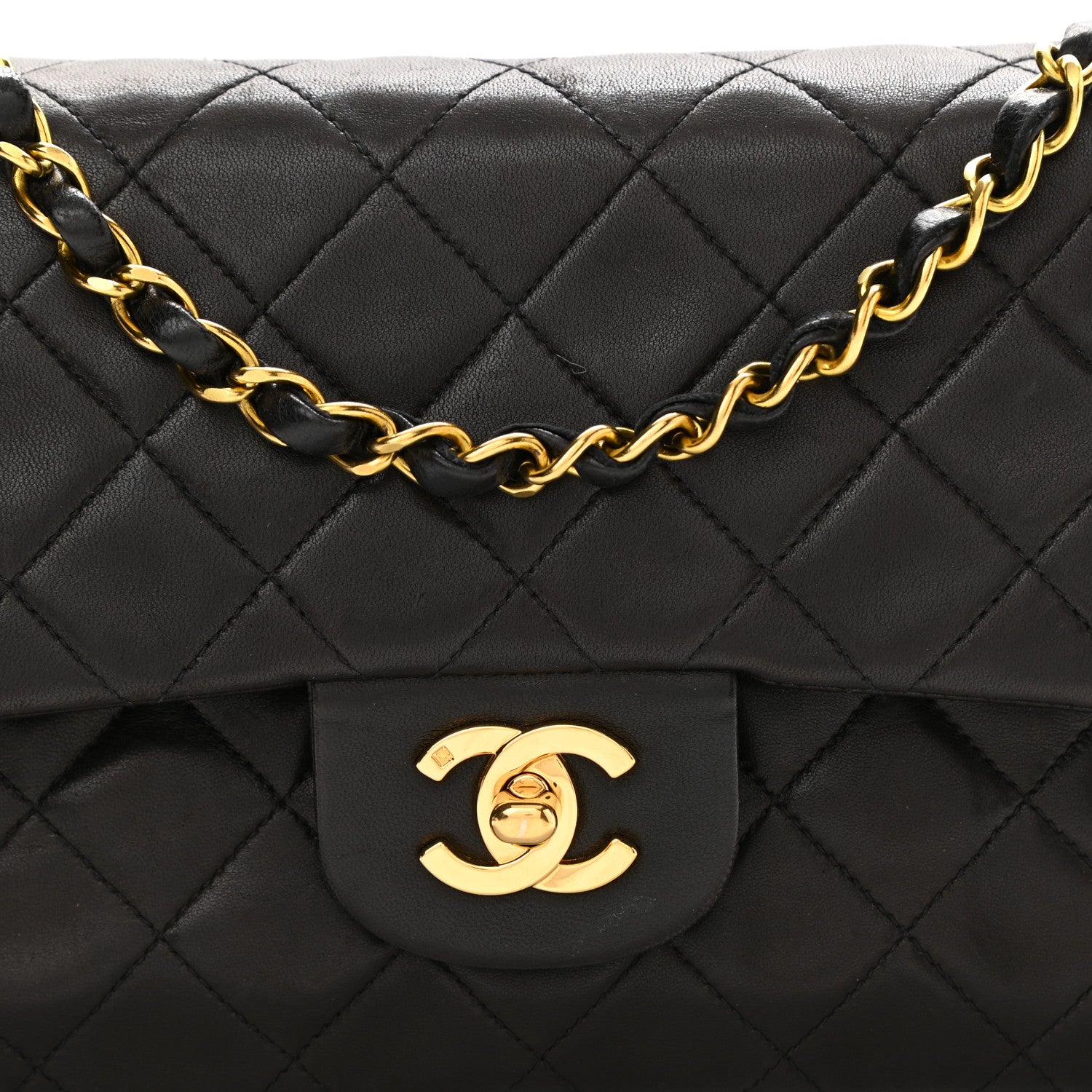 Chanel Lambskin Quilted Small Double Flap Black 8 of 8