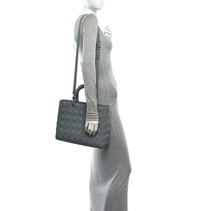 Christian Dior Ultra Matte Calfskin Cannage Large Lady Dior Grey Stone Grey Stone 2 of 10