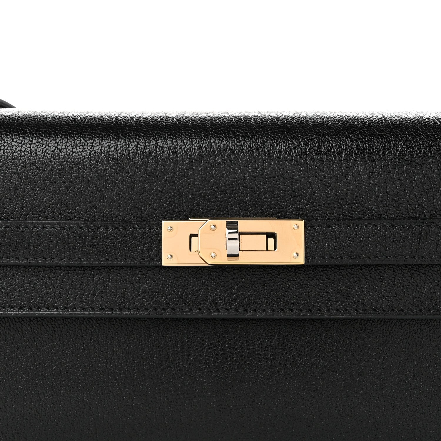 Hermes Chevre Chamkila Kelly Wallet To Go Black 8 of 10