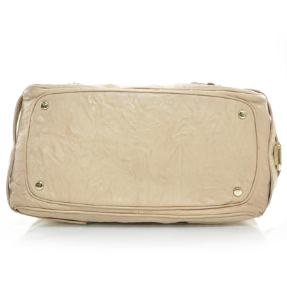 Jimmy Choo Leather and Snakeskin Babeth Tote 4 of 10