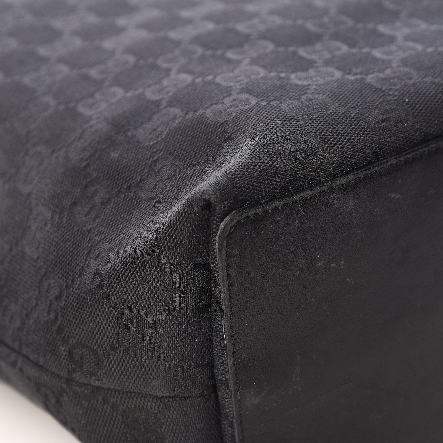 Gucci Monogram Bucket Tote Black 12 of 20