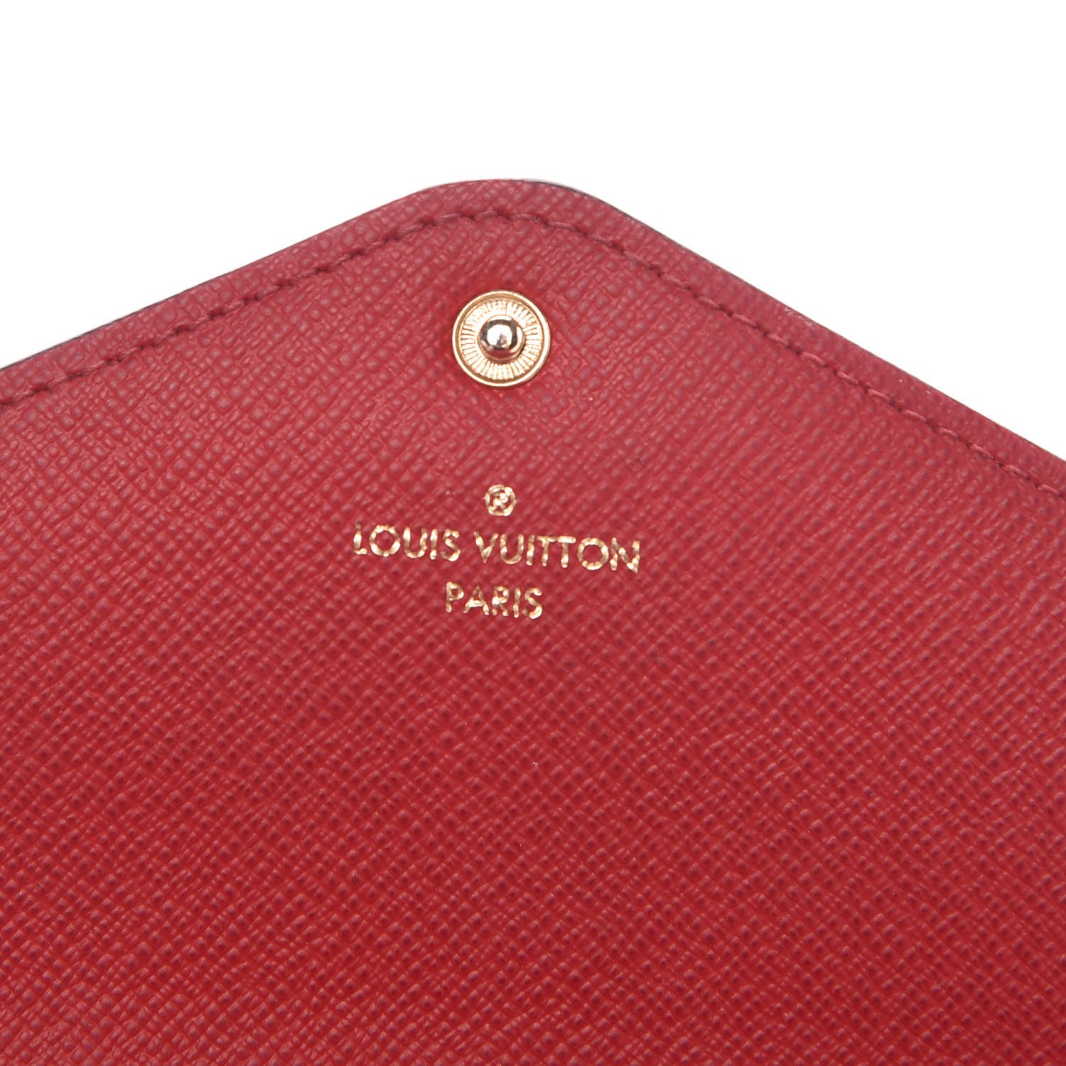 Louis Vuitton Damier Ebene Josephine Wallet Red 7 of 10