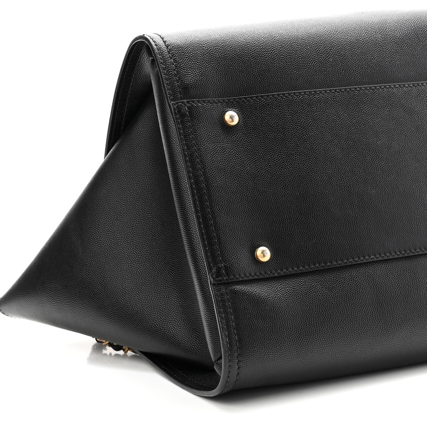 Caviar Medium Studded Deauville Tote Black