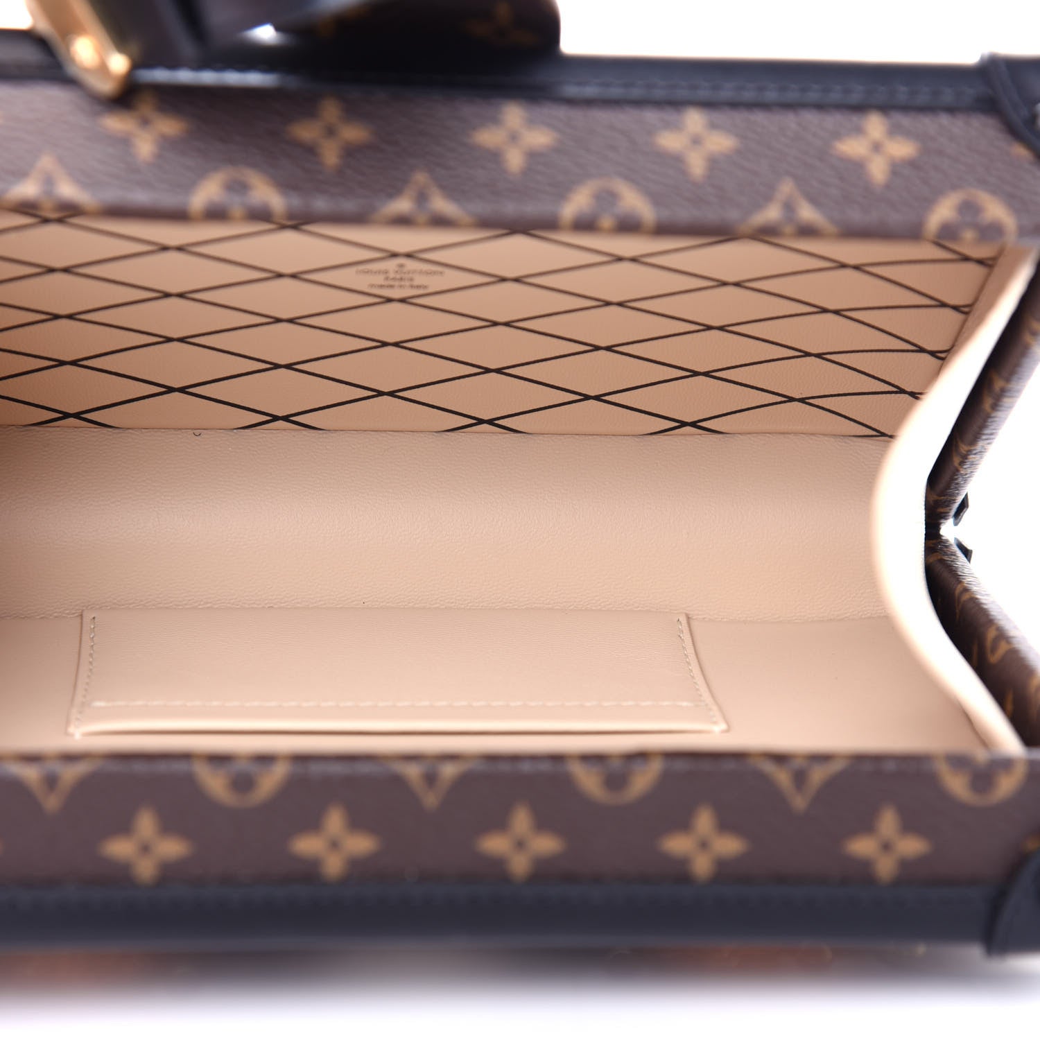 Louis Vuitton Monogram Tressage Petite Malle Beige White Orange 5 of 10