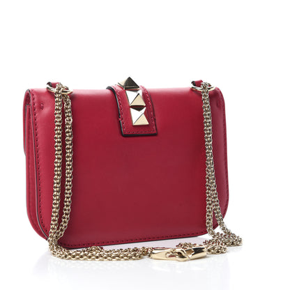 Valentino Garavani Vitello Small Glam Lock Rockstud Flap Cyclamin 4 of 13