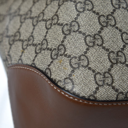 Gucci GG Supreme Monogram Large Linea A Hobo Light Brown 12 of 17