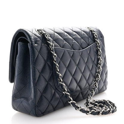 Chanel Caviar Quilted Medium Double Flap Navy 3 of 11