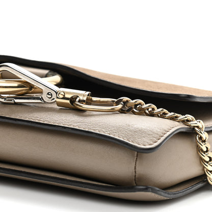 Chloe Suede Calfskin Small Faye Shoulder Bag Motty Grey 10 of 16