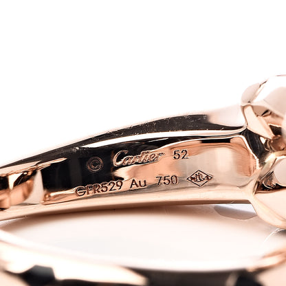 Cartier 18K Pink Gold Tsavorite Onyx Panthère De Ring 52 6 4 of 4