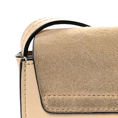 Chloe Suede Calfskin Small Faye Shoulder Bag Pearl Beige 11 of 12