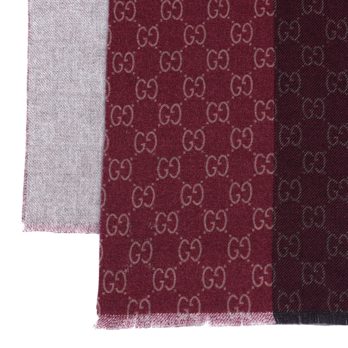 Wool GG Monogram Newov Scarf Lacquer Beige