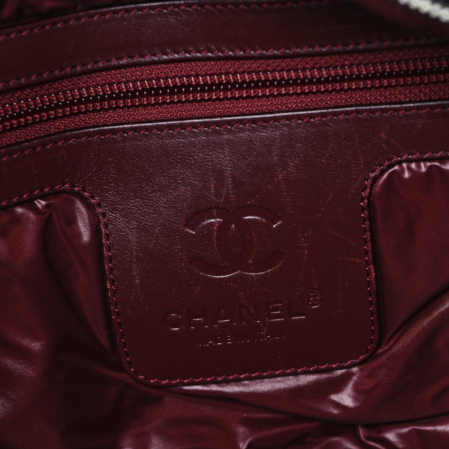 Nylon Quilted Large Coco Cocoon Tote Black