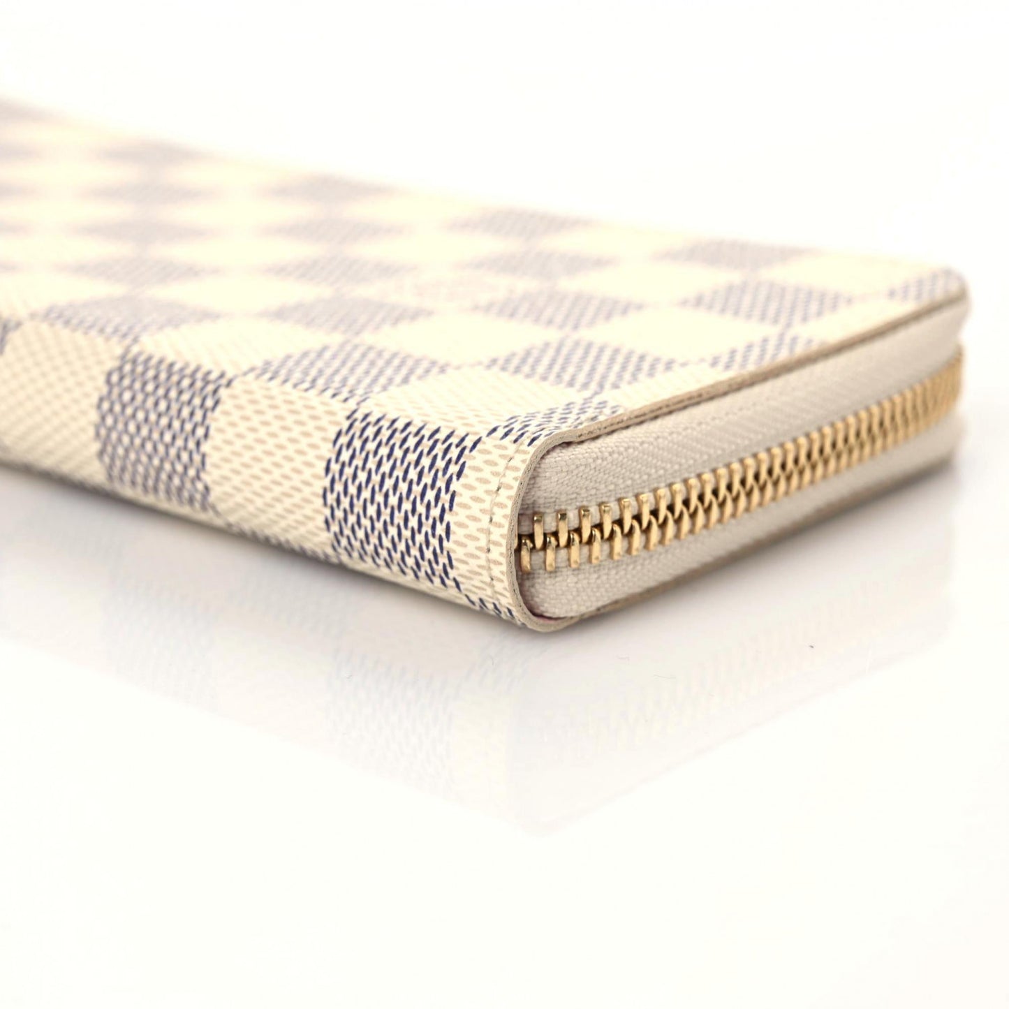 Damier Azur Clemence Wallet Rose Ballerine