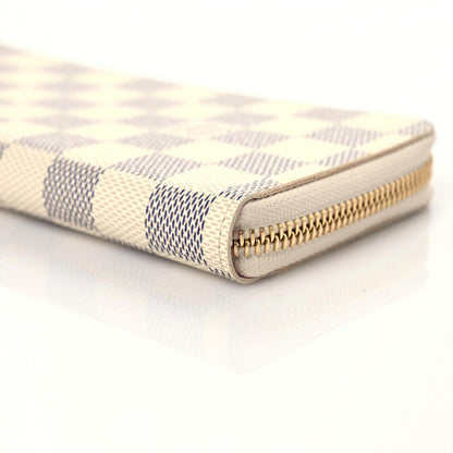 Louis Vuitton Damier Azur Clemence Wallet Rose Ballerine 8 of 8