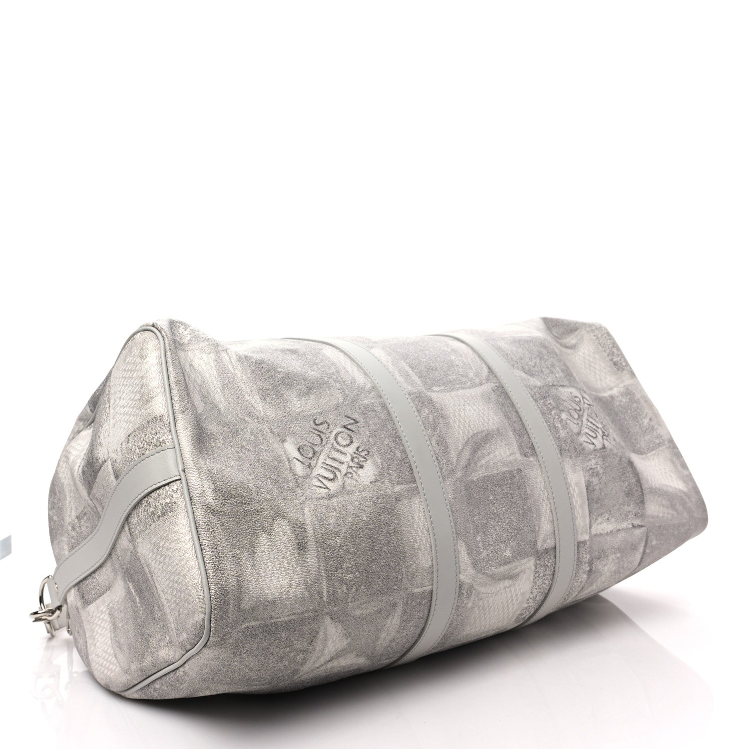 Louis Vuitton Damier Salt Keepall Bandouliere 50 Stone Grey 5 of 8