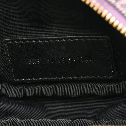 Saint Laurent Denim Matelasse Monogram Lou Belt Bag Washed Purple 7 of 10