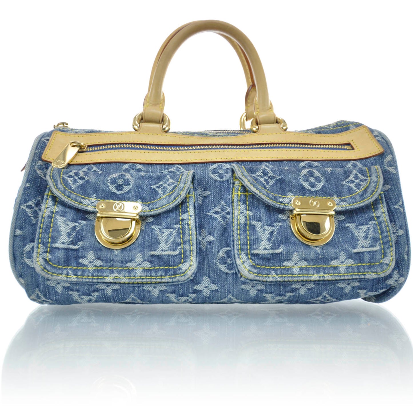 Monogram Denim Neo Speedy Blue