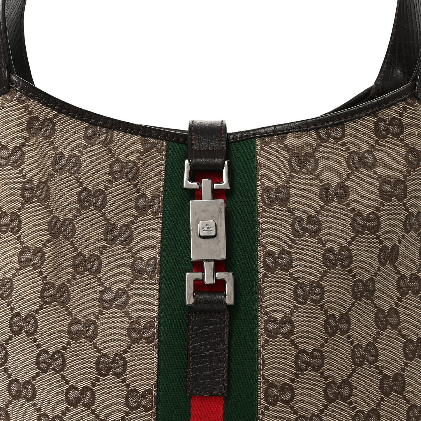 Monogram Web Jackie O Hobo Dark Brown