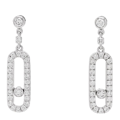 Messika 18K White Gold Diamond Move Uno Drop Earrings 1 of 6